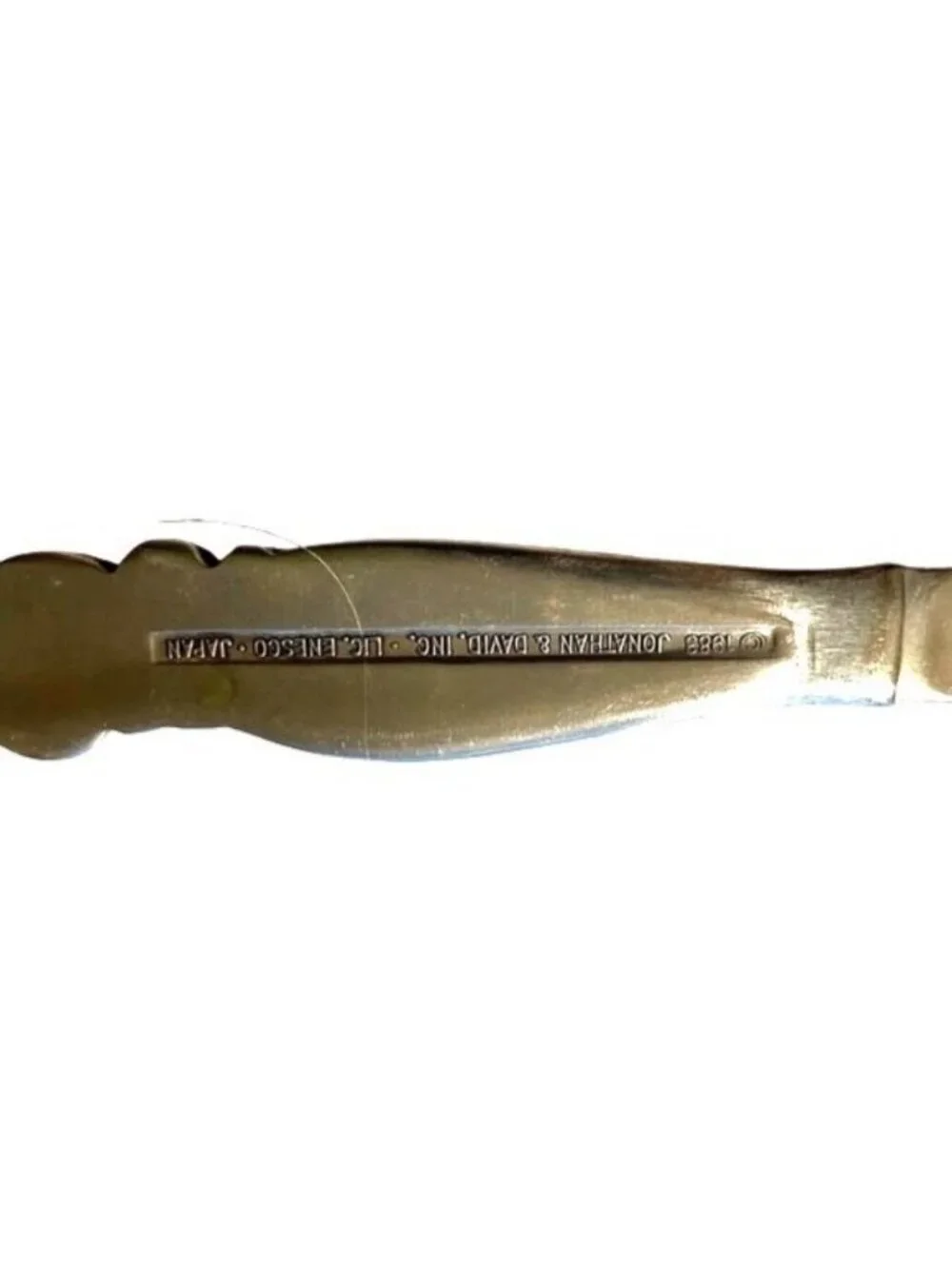 Vintage 1983 Precious Moments Jonathan & David Childrens Knife Enesco Thank You